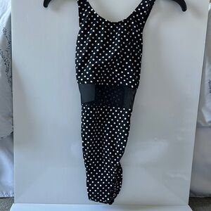 Black and White Polka Dot Swimsuit